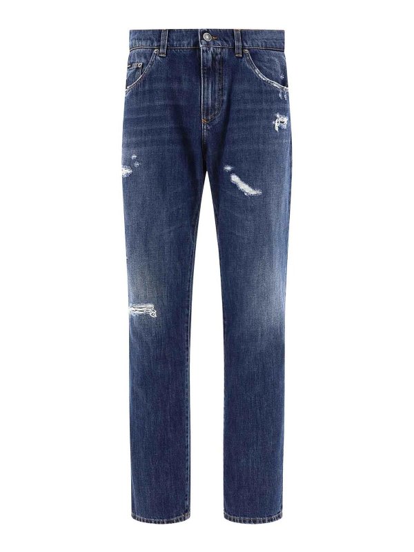 DOLCE & GABBANA: ブーツカットジーンズ - ブーツカットジーンズ - ブルー