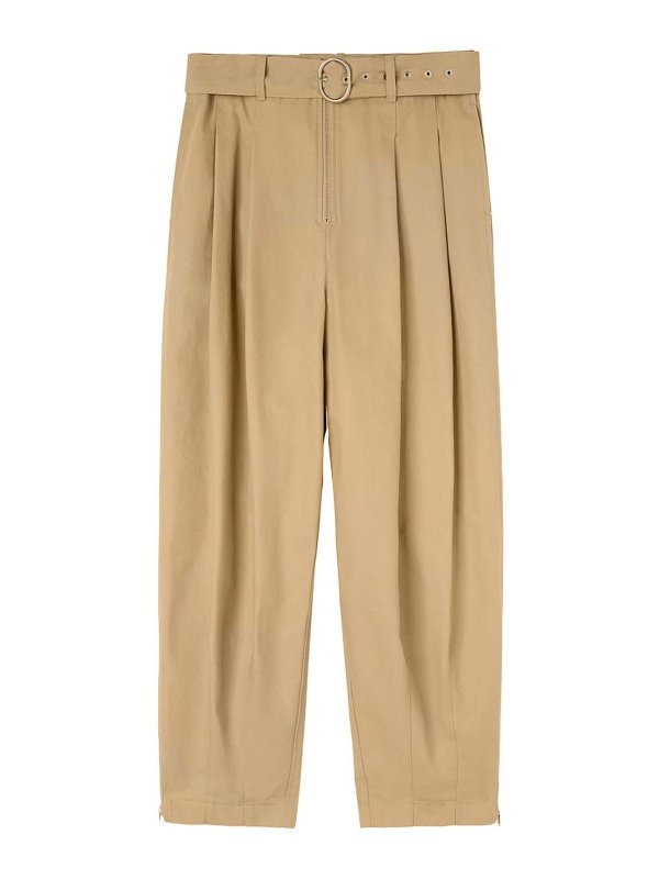 JIL SANDER: トラウザーショーツ - ショートパンツ - ベージュ