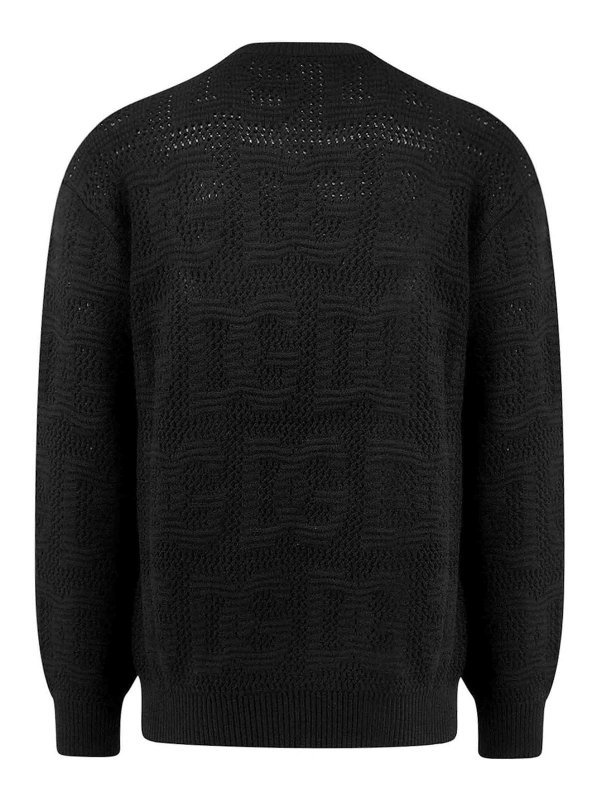 DOLCE & GABBANA: Strickpullover mit Rundhalsausschnitt online - Rundhalspullover - Schwarz