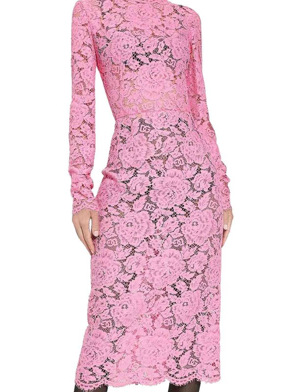 The Best Shops DOLCE & GABBANA: ニーレングスドレス - 膝丈ドレス - ピンク