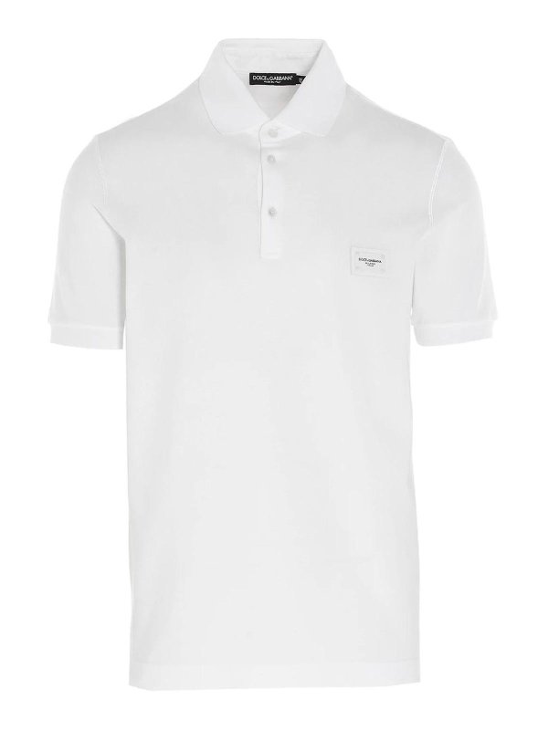 DOLCE & GABBANA: ポロシャツ - ポロシャツ - 白