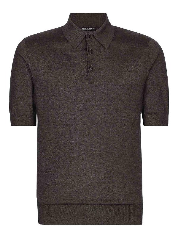 DOLCE & GABBANA: polo shirts - Silk Polo
