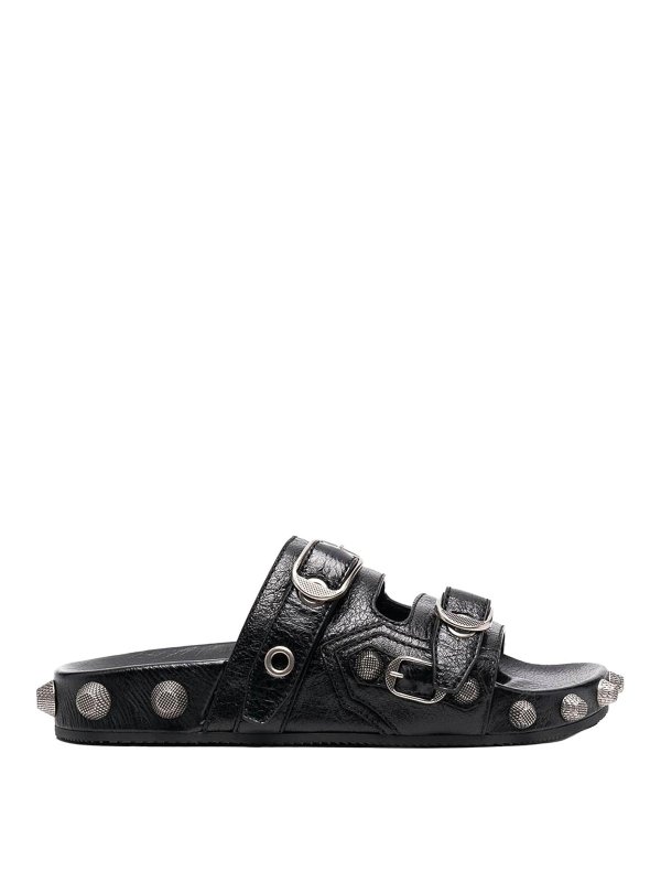 BALENCIAGA: Sandalen - Sandalen - Schwarz