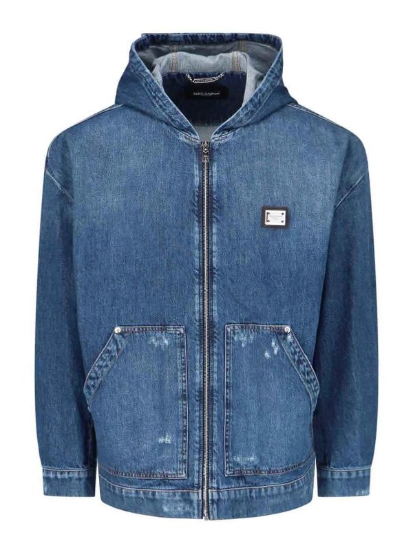 DOLCE & GABBANA: Blazer - Blazer - Azul