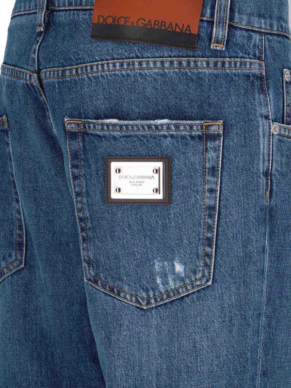 ブーツカットジーンズ - ブルー shop online: DOLCE & GABBANA