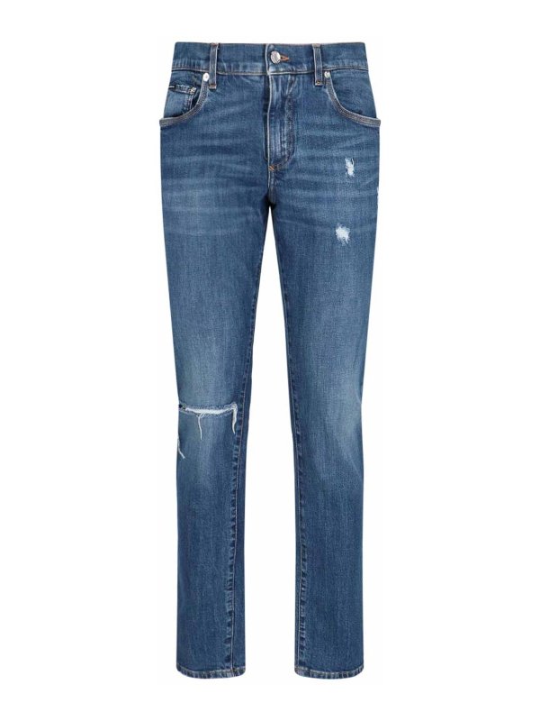 DOLCE & GABBANA: bootcut jeans - Jeans Slim