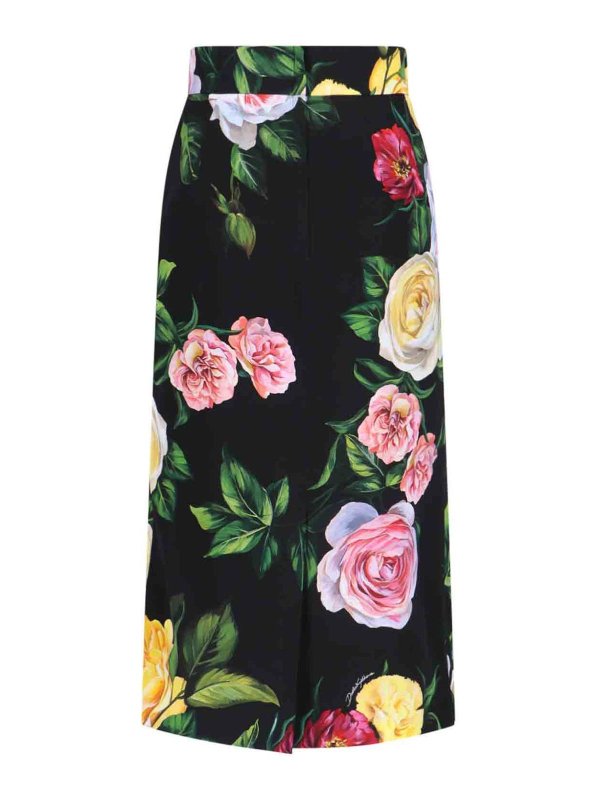 DOLCE & GABBANA: ニーレングススカート＆ミディ丈 online - 膝丈/ミディスカート - 黒