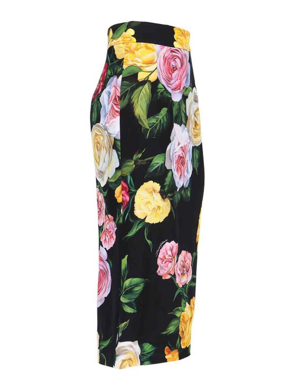 The Best Shops DOLCE & GABBANA: ニーレングススカート＆ミディ丈 - 膝丈/ミディスカート - 黒