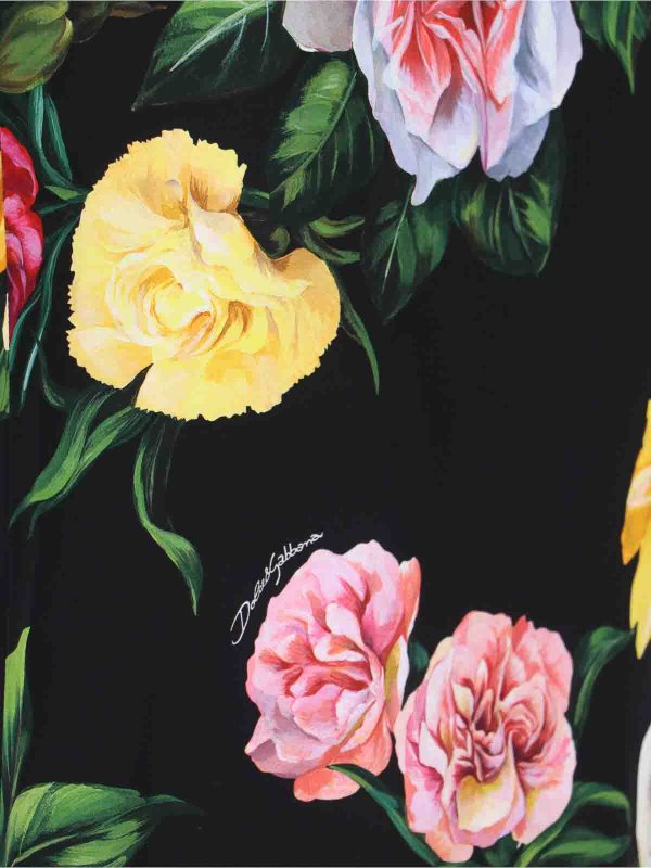 膝丈/ミディスカート - 黒 shop online: DOLCE & GABBANA