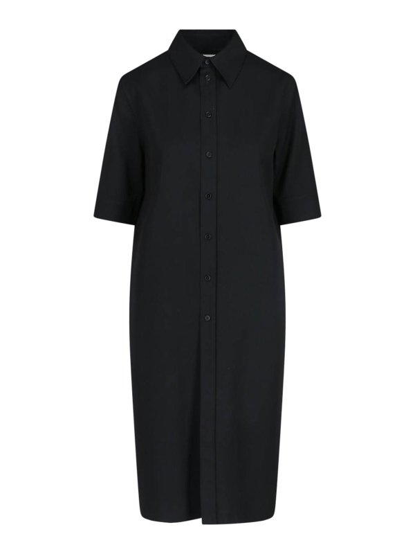 JIL SANDER: abiti al ginocchio - Abito Midi Chemisier