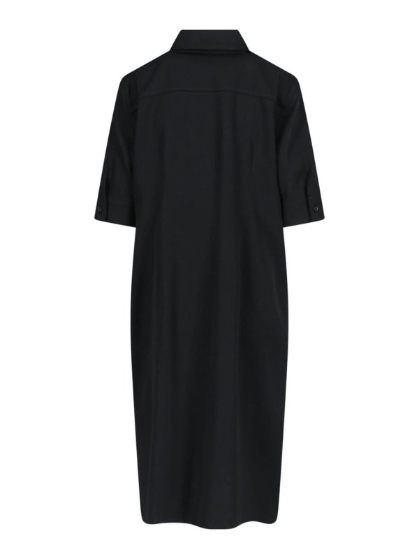 JIL SANDER: abiti al ginocchio online - Abito Midi Chemisier