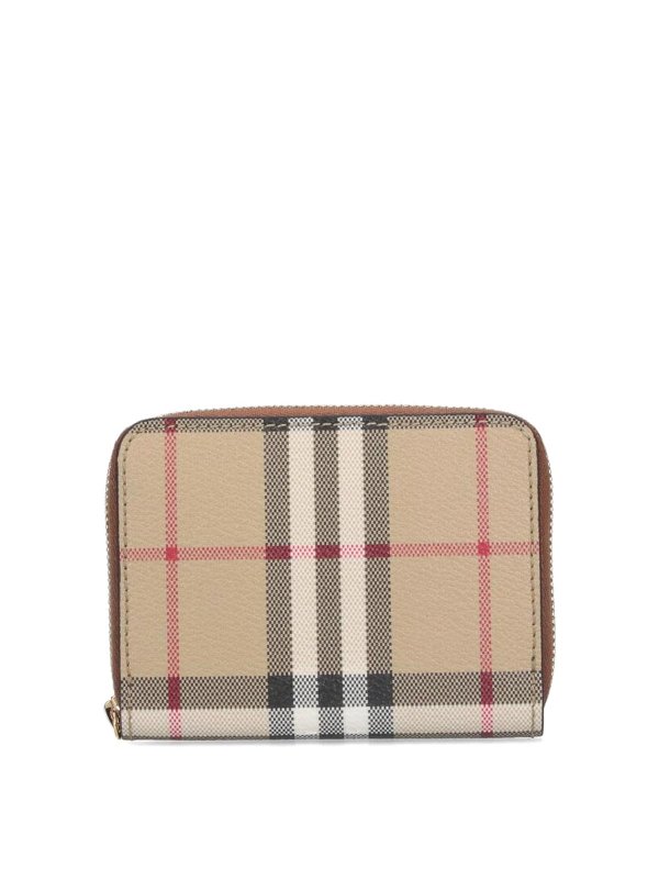 BURBERRY: Carteras y monederos - Vintage Check - Beis