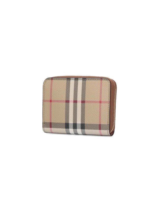 BURBERRY: Carteras y monederos online - Vintage Check - Beis