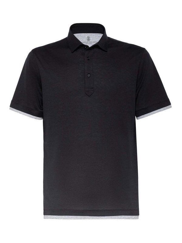 BRUNELLO CUCINELLI: Polos - Polo - Negro