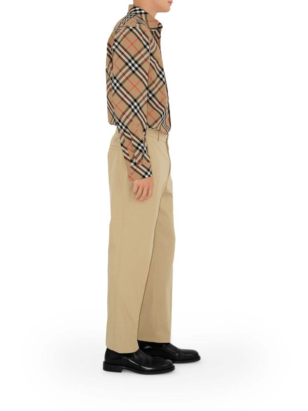 The Best Shops BURBERRY: shirts - Check Cotton Shirt