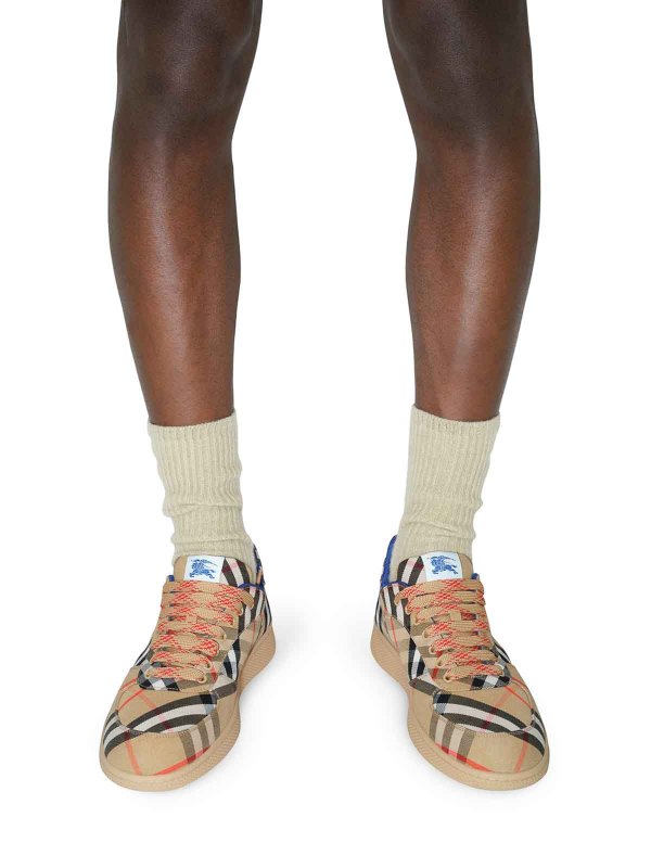 BURBERRY: trainers online - Checked Box Sneakers