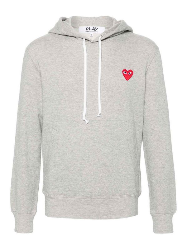 COMME DES GARCONS: Sudaderas y suéteres - Sudadera - Gris