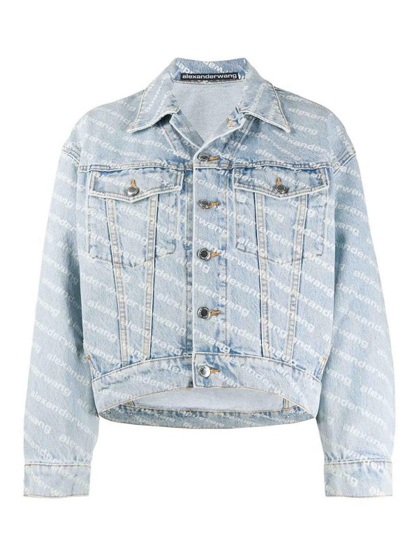 ALEXANDER WANG: giacche casual - Logo della giacca che cade indietro