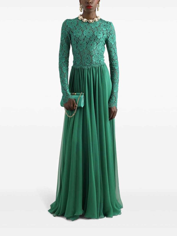 DOLCE & GABBANA: Robes de soirée online - Robe De Soirée - Vert