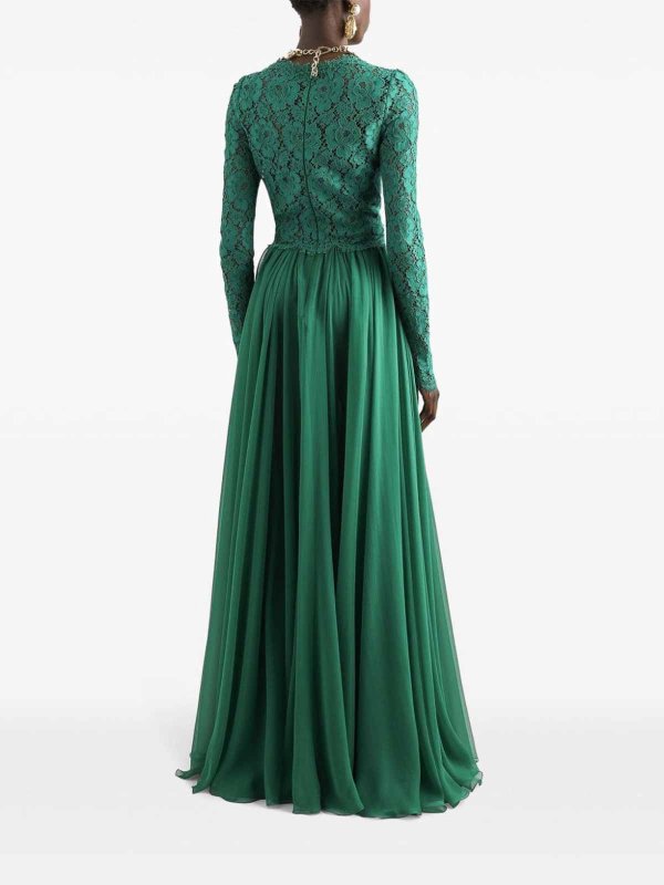 The Best Shops DOLCE & GABBANA: Robes de soirée - Robe De Soirée - Vert
