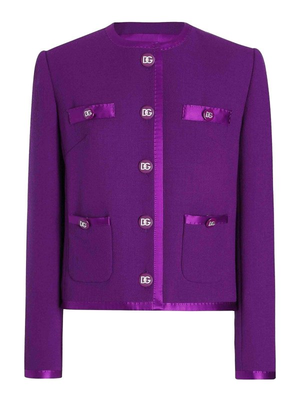 DOLCE & GABBANA: Vestes de costume - Blazer - Violet
