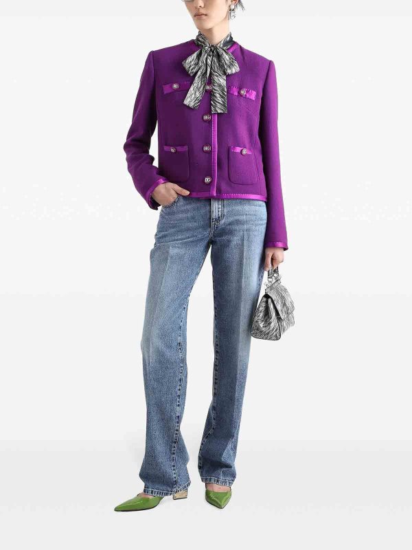 DOLCE & GABBANA: Vestes de costume online - Blazer - Violet
