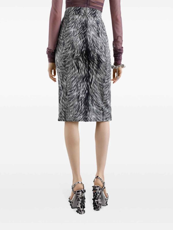 DOLCE & GABBANA buy online 膝丈/ミディスカート - グレー