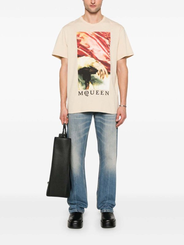 Jeans a gamba dritta shop online: ALEXANDER MCQUEEN