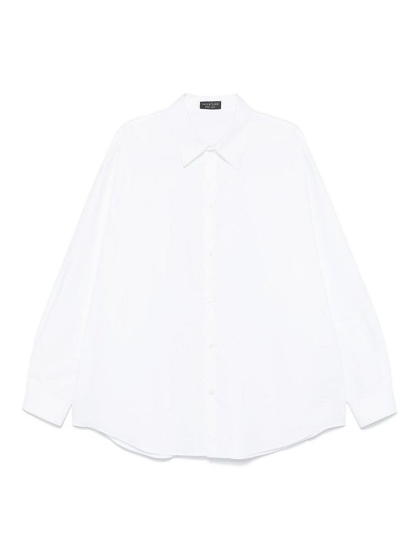 BALENCIAGA: shirts - Logo-Embroidered Shirt