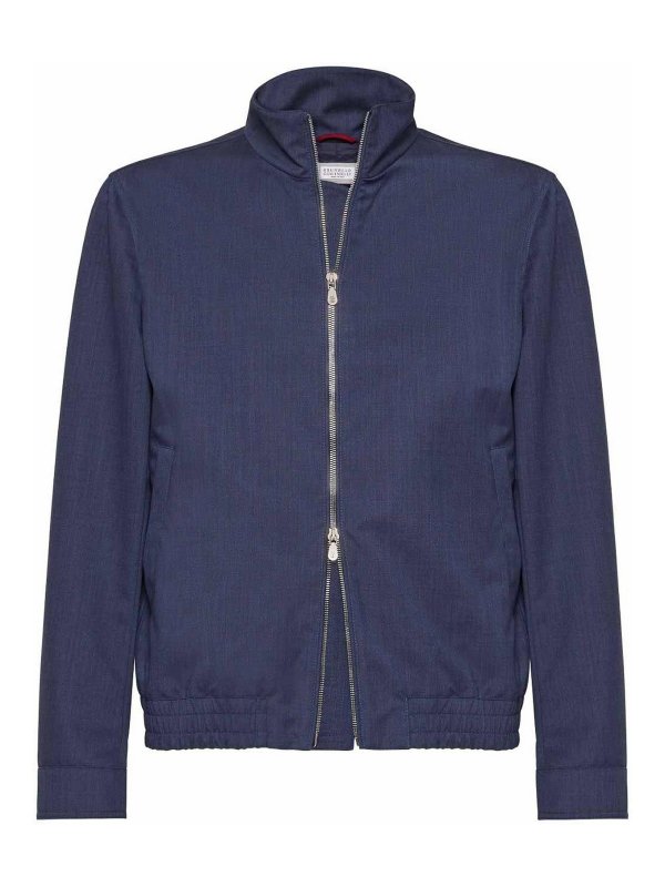 BRUNELLO CUCINELLI: Blazer - Blazer - Lavado Oscuro