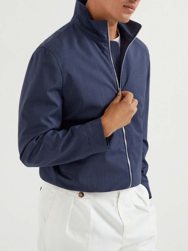 BRUNELLO CUCINELLI: Blazer online - Blazer - Lavado Oscuro