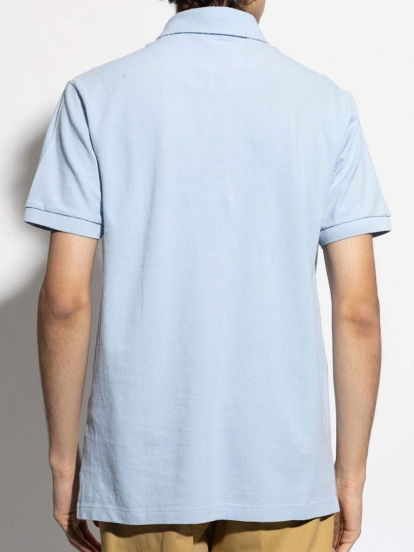 ETRO: polo shirts online - Pegaso-Embroidered Cotton Polo Shirt