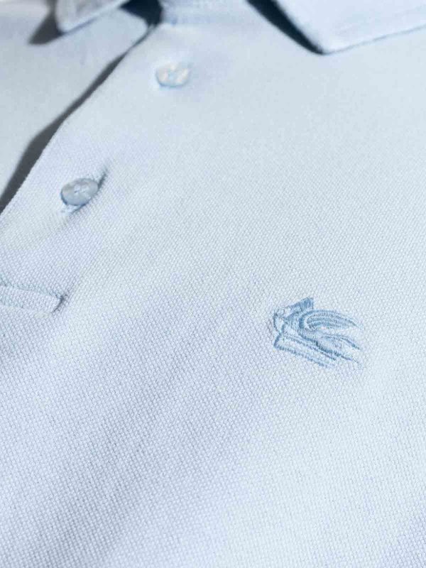 The Best Shops ETRO: polo shirts - Pegaso-Embroidered Cotton Polo Shirt