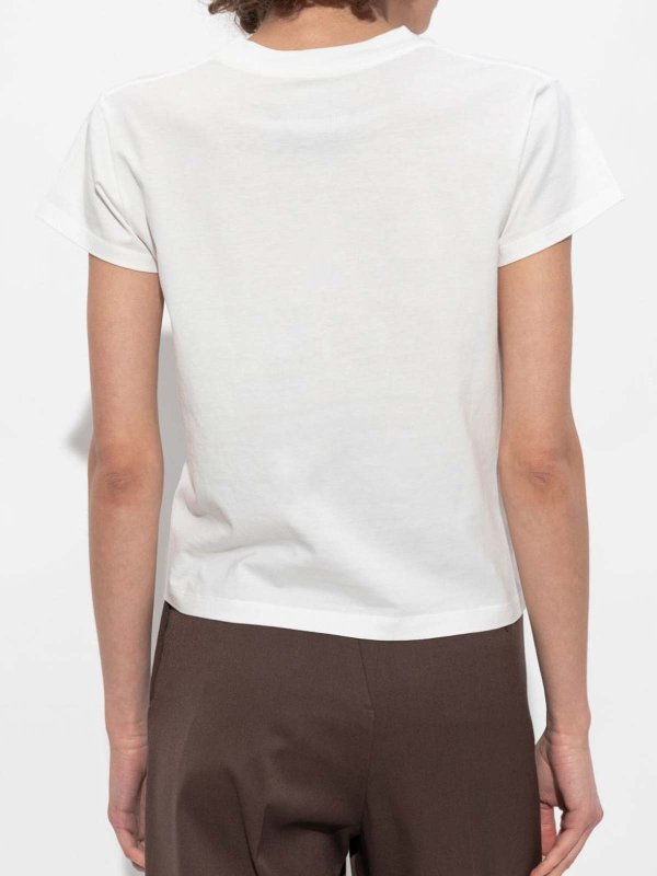 The Best Shops MM6 MAISON MARGIELA: t-shirts - Numbers-Motif Cotton T-Shirt