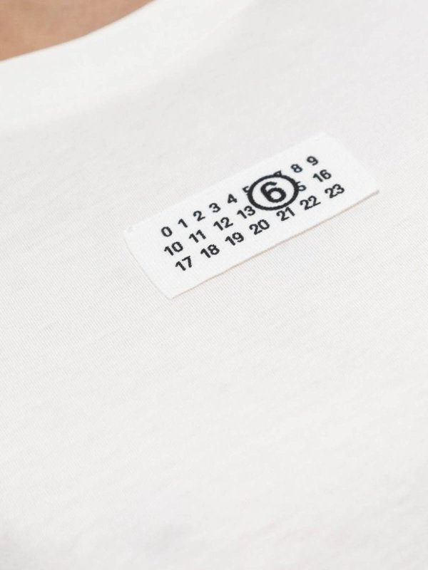 Numbers-Motif Cotton T-Shirt shop online: MM6 MAISON MARGIELA
