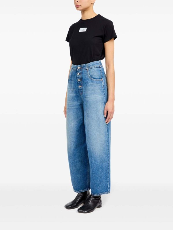 Button-Up Straight Jeans shop online: MM6 MAISON MARGIELA