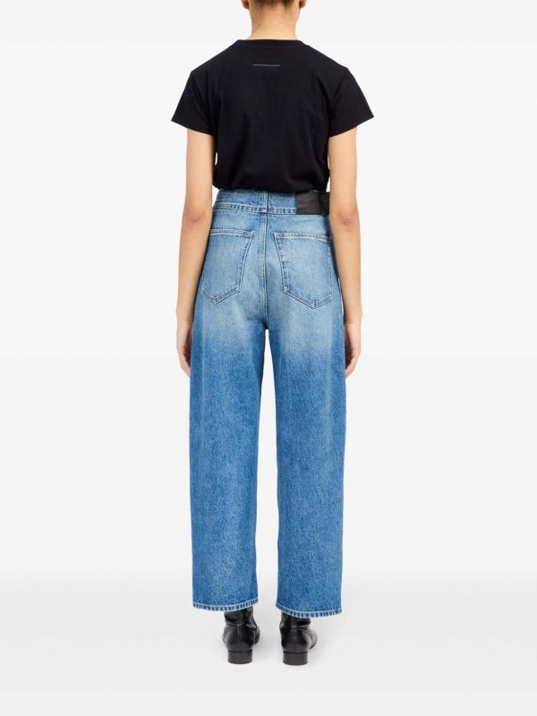 The Best Shops MM6 MAISON MARGIELA: Button-Up Straight Jeans