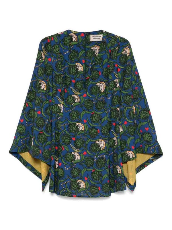 ALESSANDRO ENRIQUEZ: short dresses - Graphic-Print Mini Dress