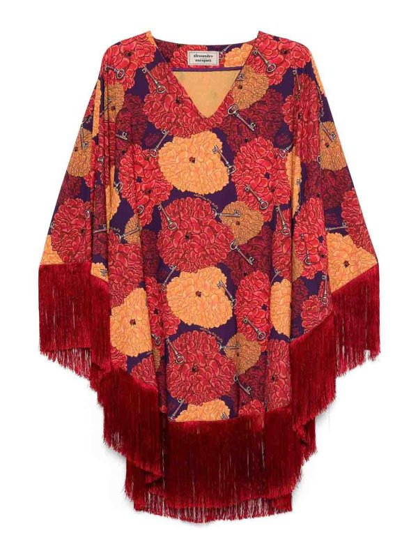 ALESSANDRO ENRIQUEZ: ショートドレス - ショートドレス - マルチカラー