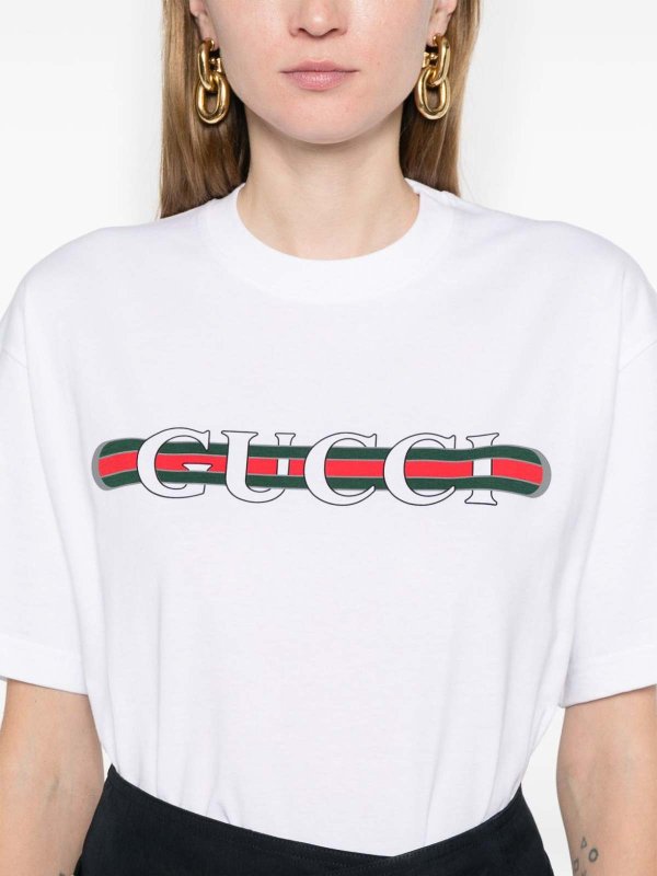 GUCCI buy online Logo-Print Cotton T-Shirt
