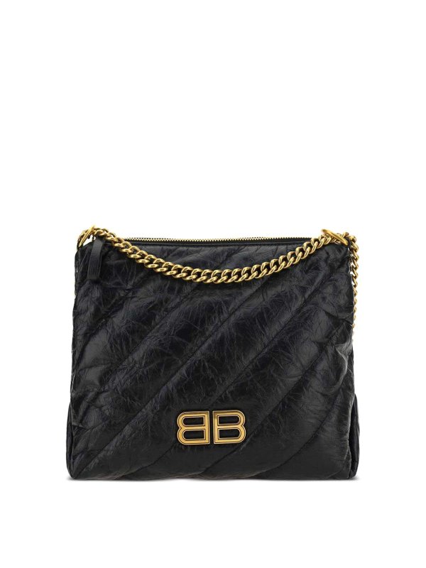 BALENCIAGA: denim jacket - Logo-Print Denim Jacket