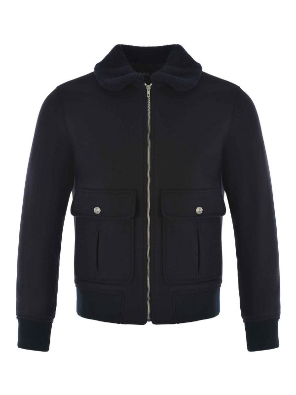 A.P.C.: casual jackets - Wool Blend Jacket