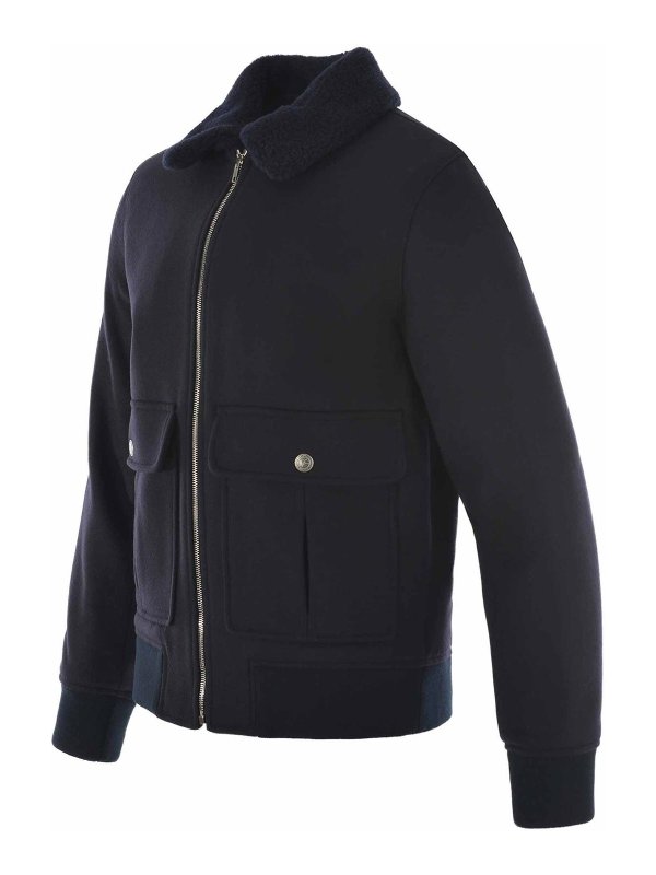 A.P.C.: casual jackets online - Wool Blend Jacket