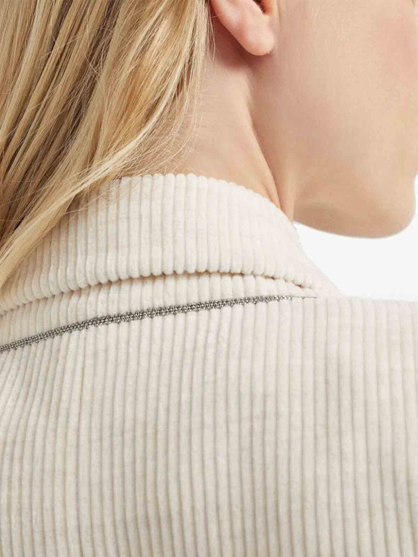 Blazer - Creme shop online: BRUNELLO CUCINELLI