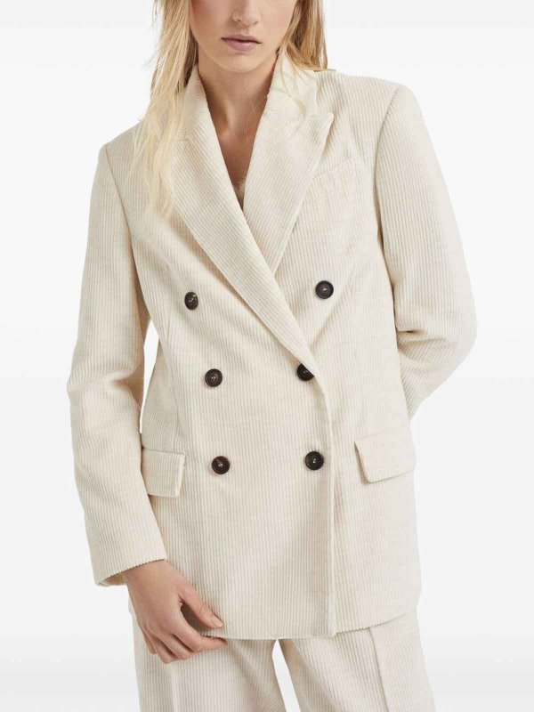 The Best Shops BRUNELLO CUCINELLI: Blazer - Creme
