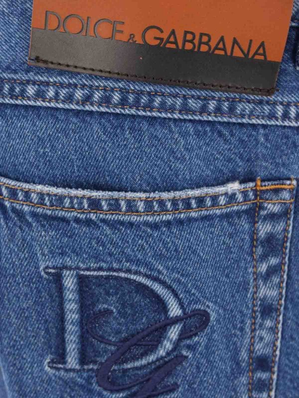 Vaqueros Rectos - Lavado Oscuro shop online: DOLCE & GABBANA