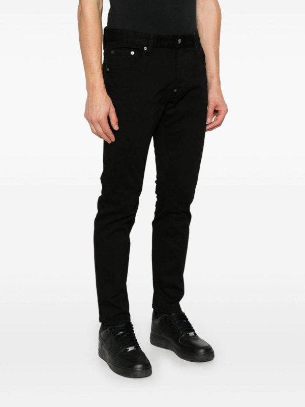 Pants 5 Pockets Black shop online: DSQUARED2
