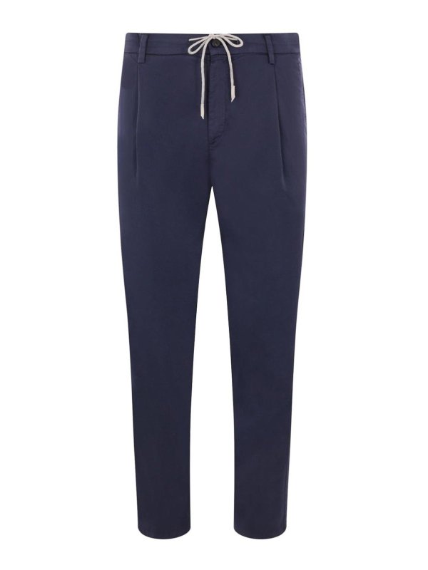 ELEVENTY: pantaloni sport - Pantaloni Jogger Blu