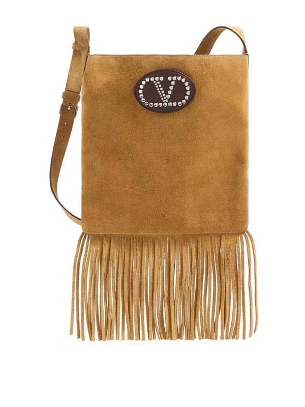 VALENTINO GARAVANI: borse a tracolla - Borsa a tracolla Havana Beige/Fondente