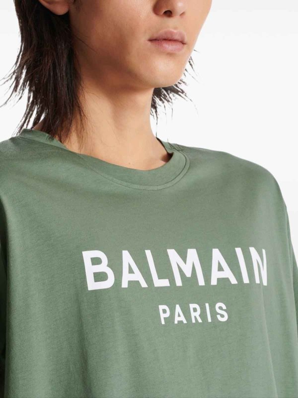T-Shirt - Grün shop online: Balmain
